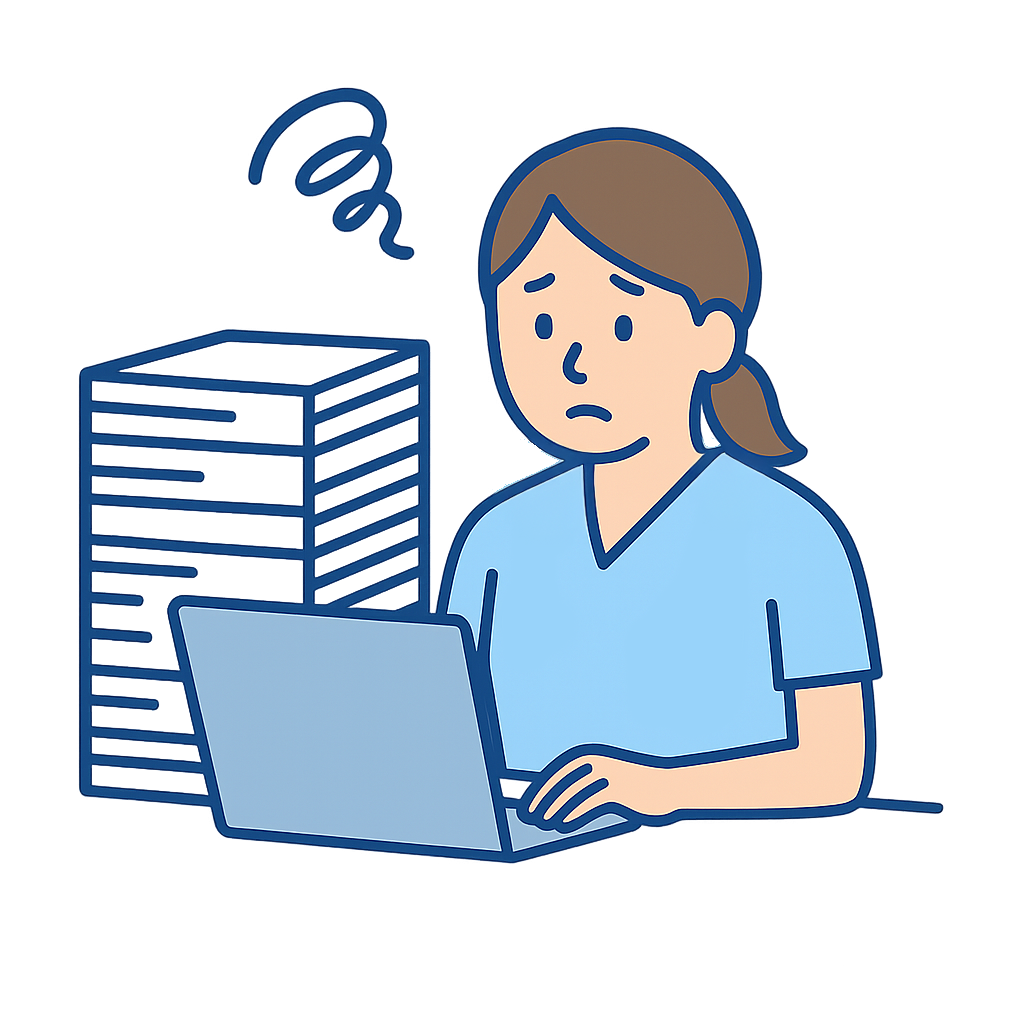 膨大な事務作業